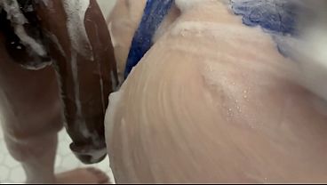 I'm a naughty big booty teen who sneaks into the shower daily with my hung stepdad behind my stepmom's back,I love getting pounded by his thick cock and taking deep creampies in my creamy pussy while stroking his huge BBC “Full Video On Xv
